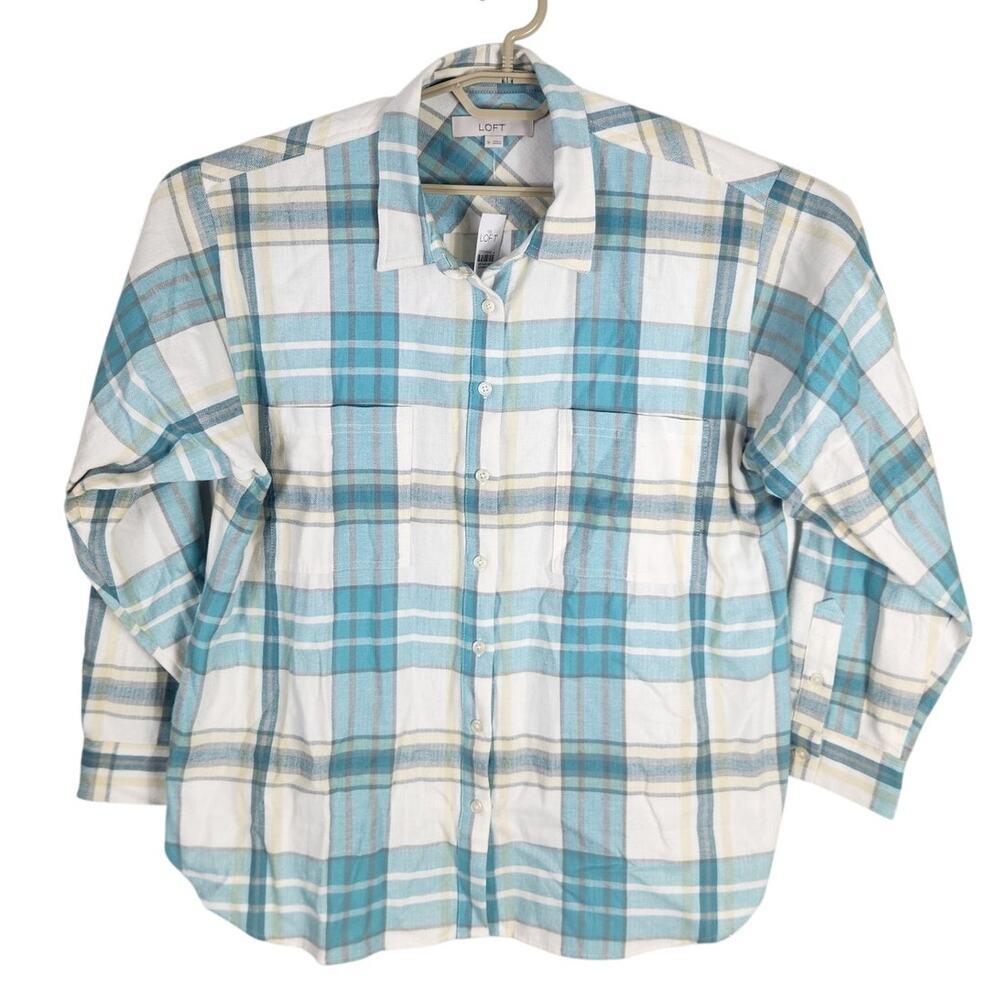 Loft Flannel Long Sleeve NWT size large